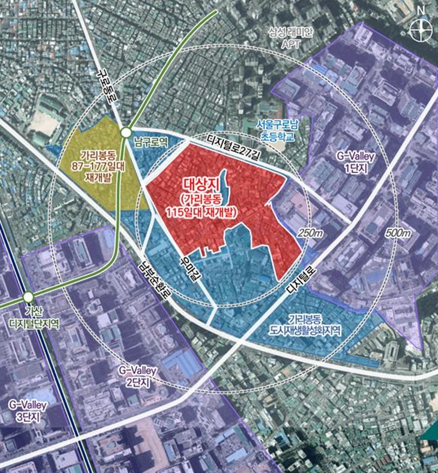서울 구로구 가리봉1구역 [위치도=서울시 제공]