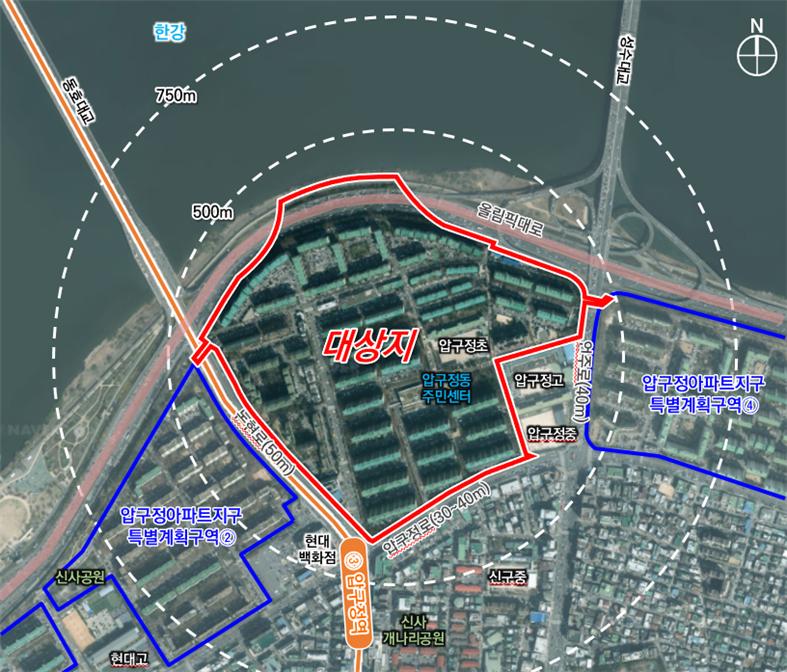 서울 강남구 압구정3구역 [위치도=서울시 제공]