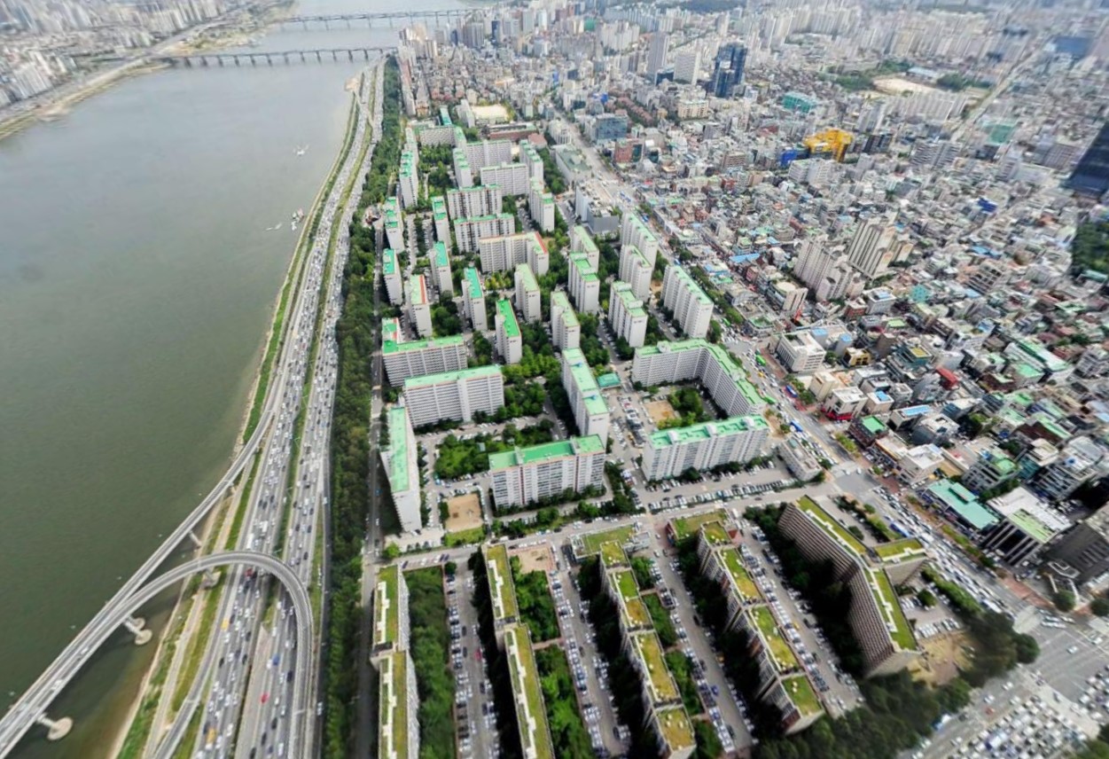 서울 강남구 압구정4구역 재건축 일대 [사진=네이버 항공뷰]