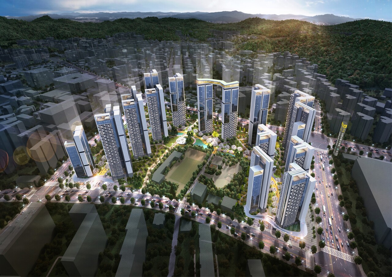 경기 안양시 평촌신도시 꿈마을 민백블럭 재건축 조감도 [사진=주민대표단 제공]