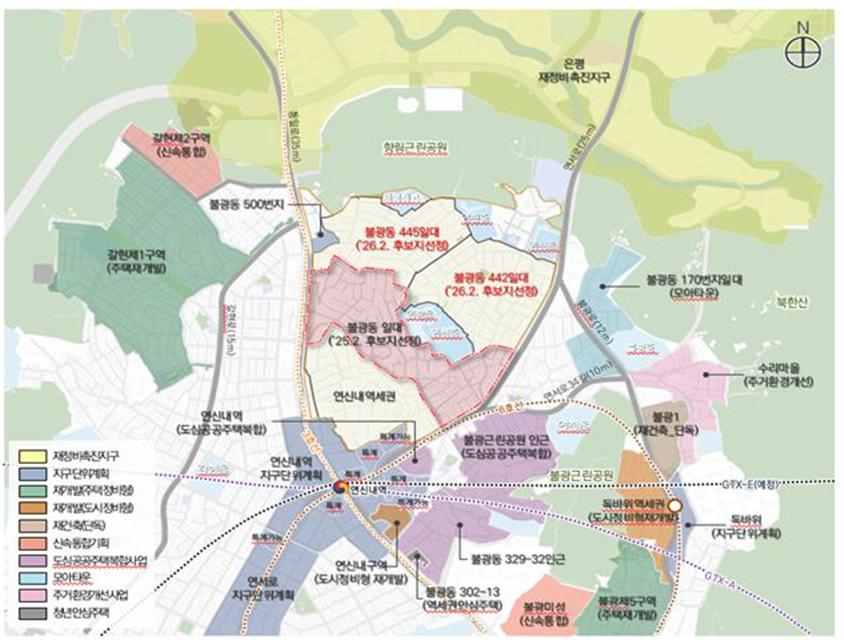 불광동 445·442번지 재개발 신통기획 수립