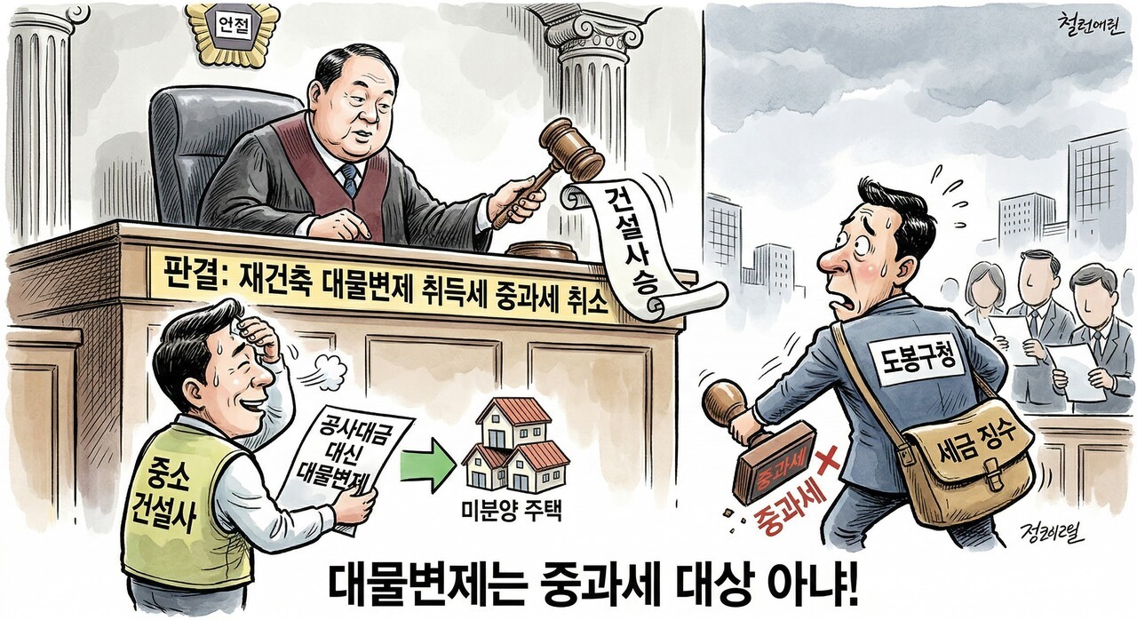 법원 “미분양 주택 대물변제 취득은 중과세 대상 아냐”