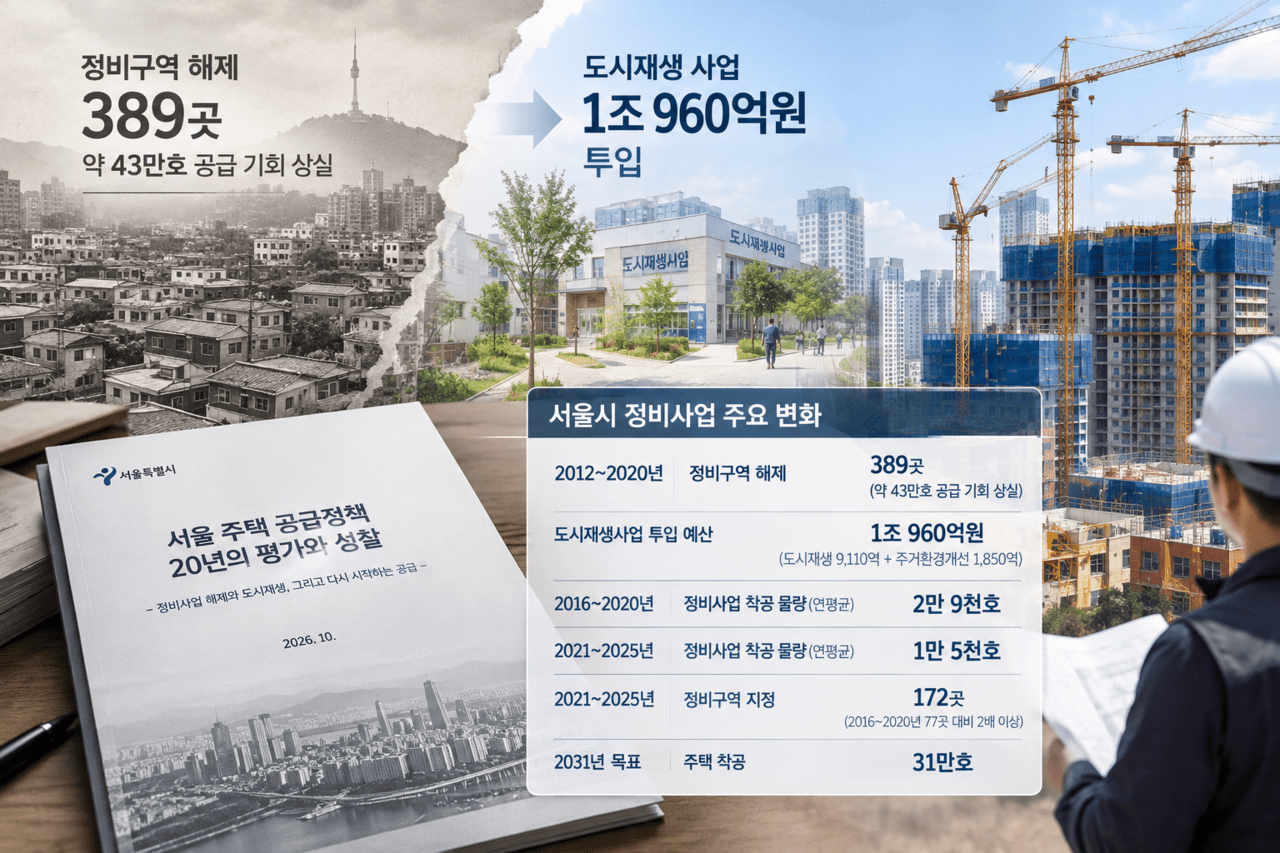 서울시의 정비사업 반성문… "정비구역 해제, 주택공급기반 무너져"