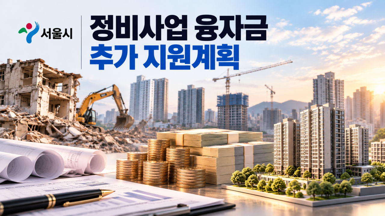 서울시, 정비사업 융자금 약 39억원 추가 지원